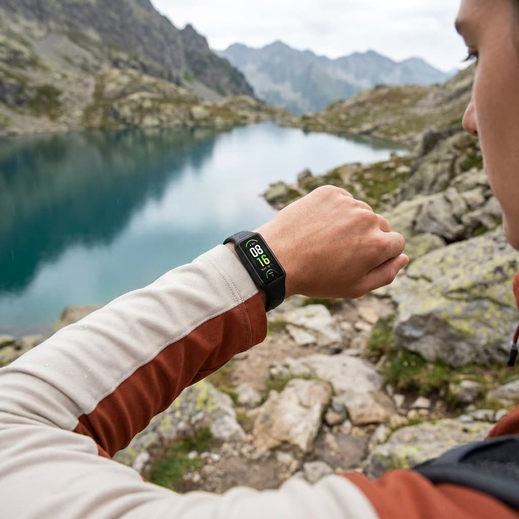 Amazfit Band 7 in use