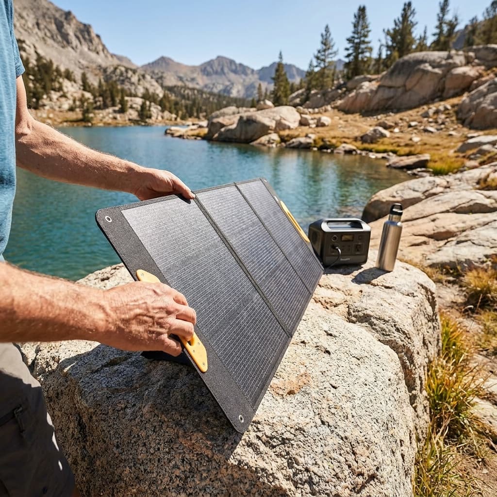 BougeRV 200W 9BB Foldable Portable Solar Panel