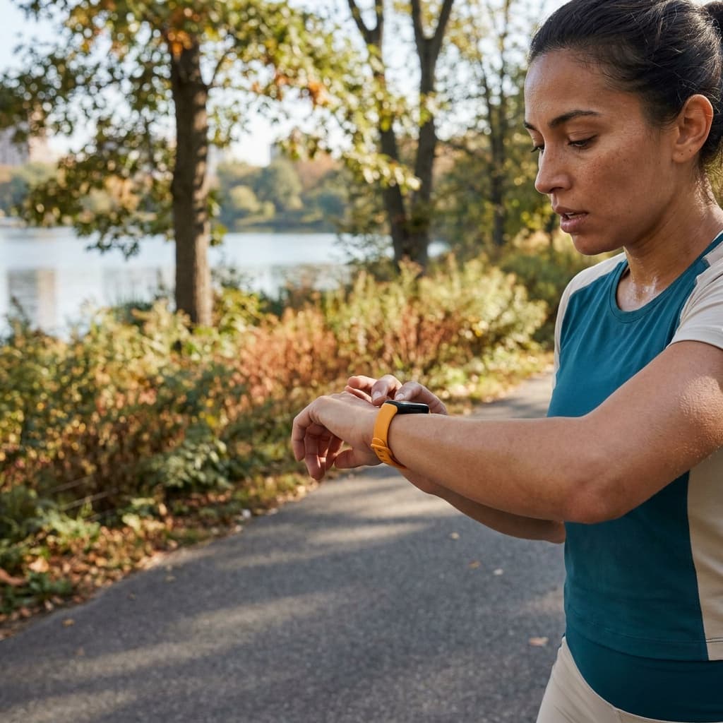 Fitbit Inspire 3 in use