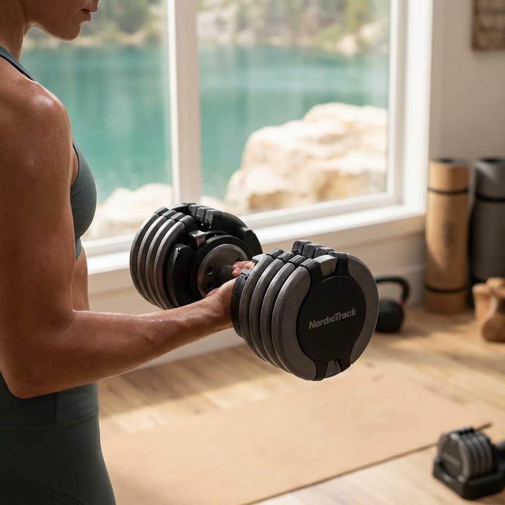 NordicTrack 55 lb Select-a-Weight Dumbbell Pair