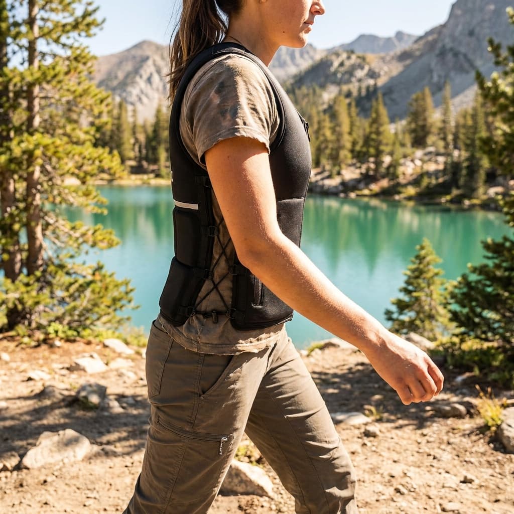 ZELUS weighted vest in use