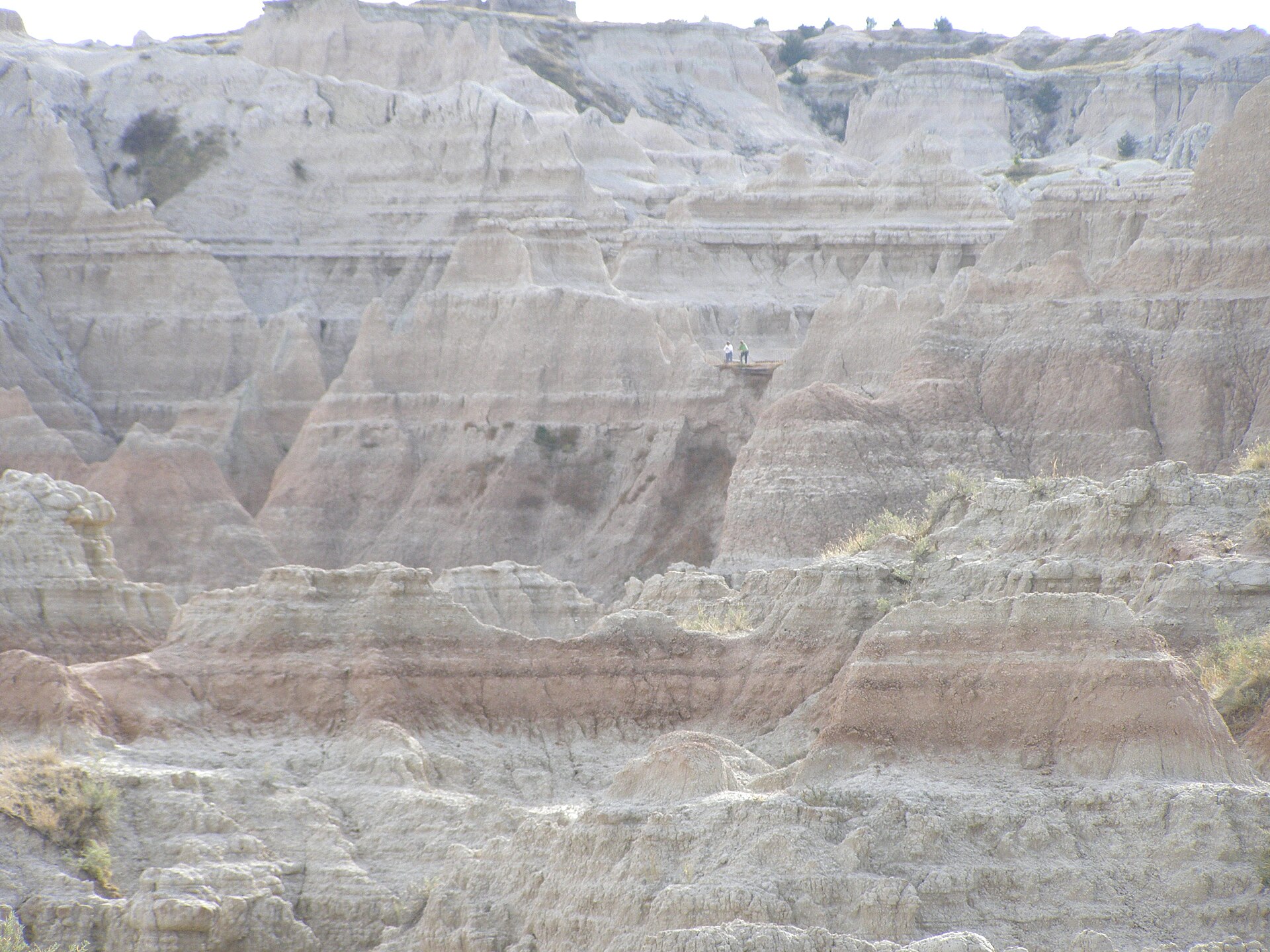 Badlands formations from the Door Trail and Window overlook area