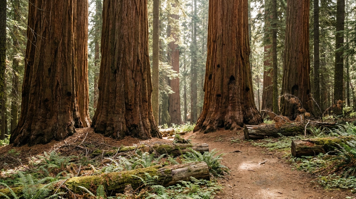 Old-growth giant sequoias in the South Grove