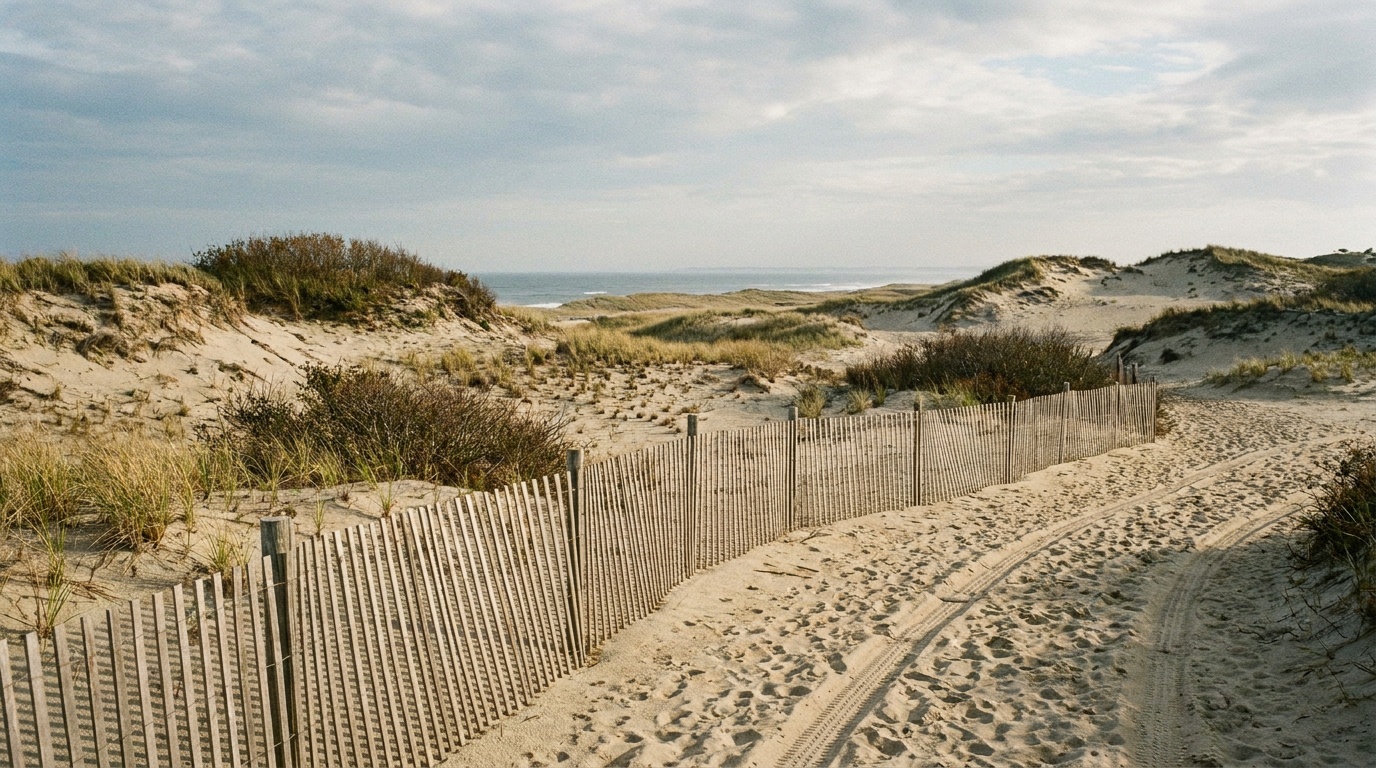 Race Point Beach dunes near Provincetown at the tip of the Cape