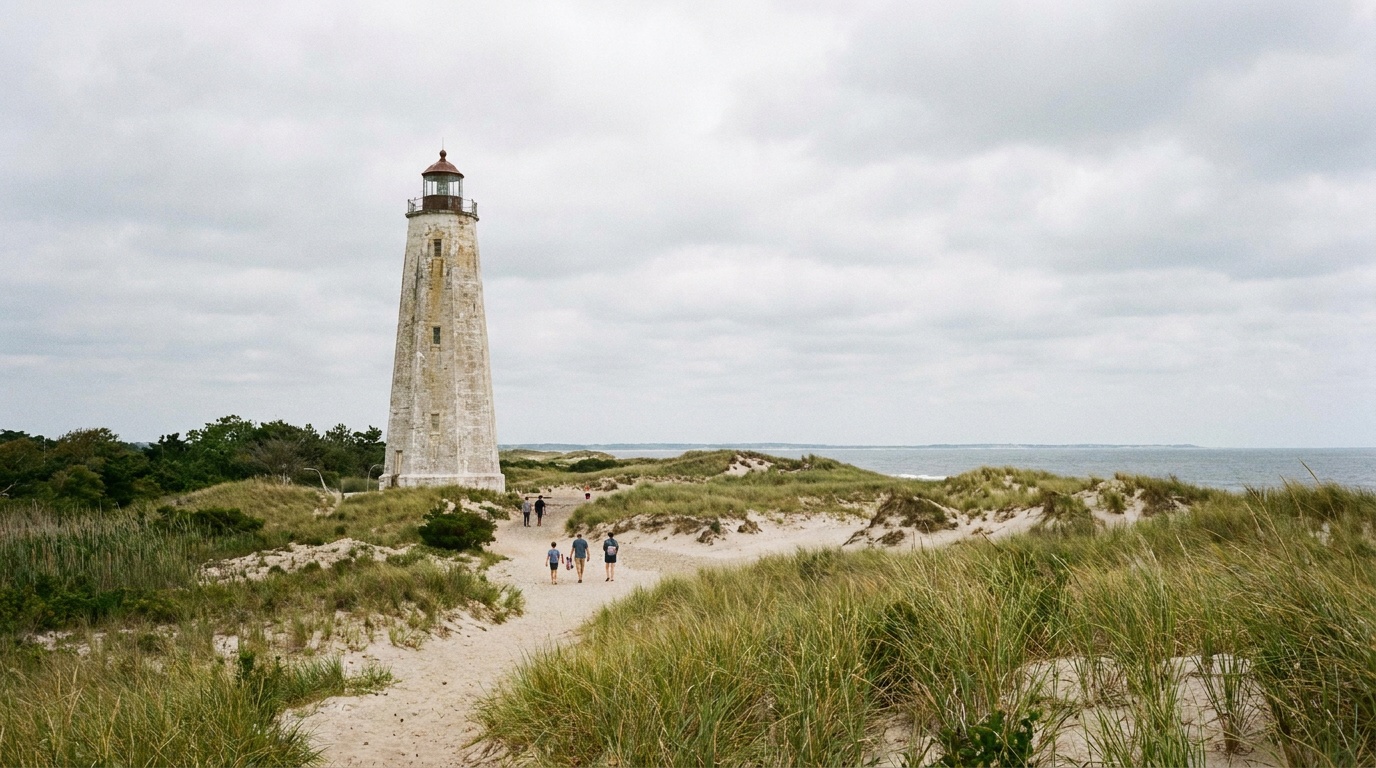 Sandy Hook Lighthouse, the oldest operating lighthouse in the United States