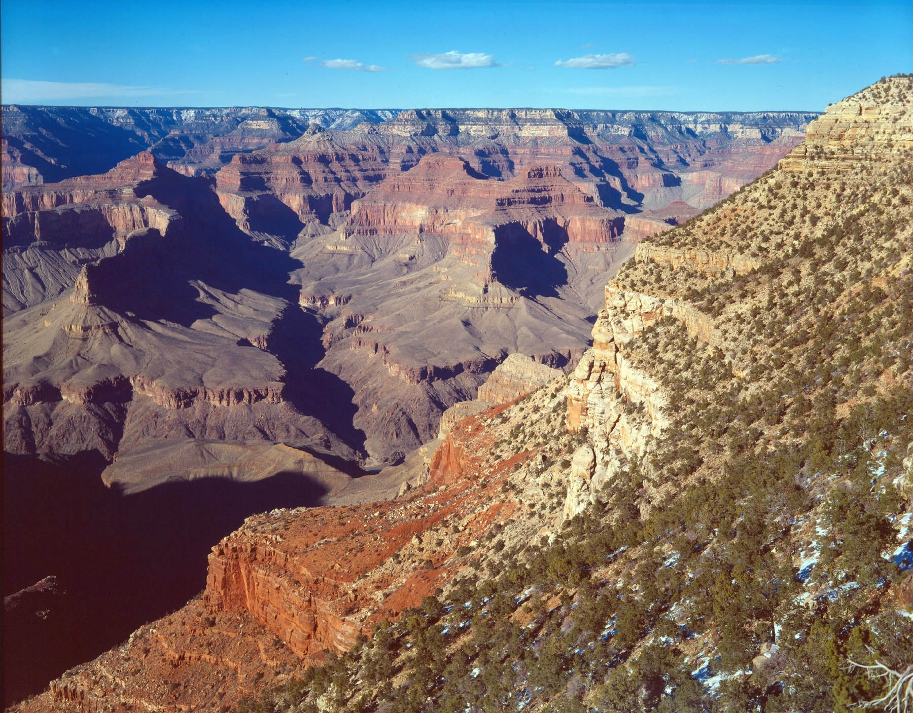 The canyon view east from Hermits Rest