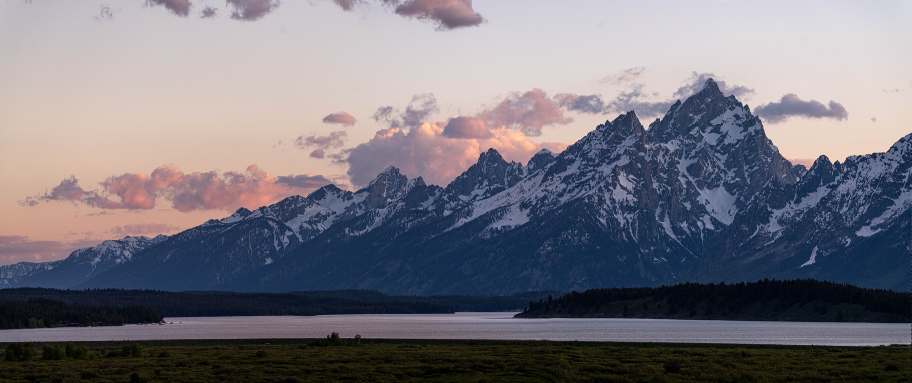 The Teton Range across Jackson Hole