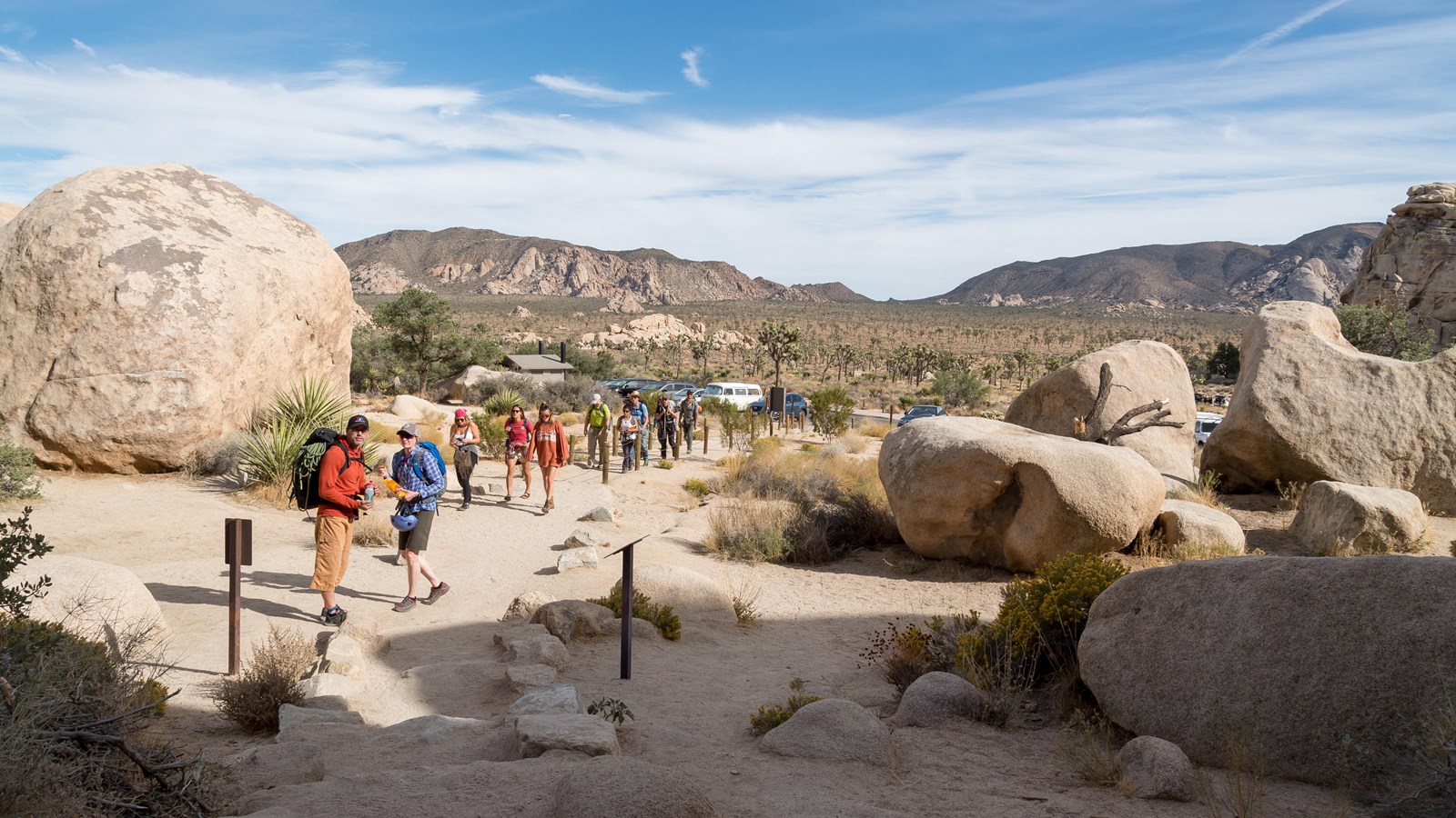 Boulders and Joshua trees around the Hidden Valley Nature Trail