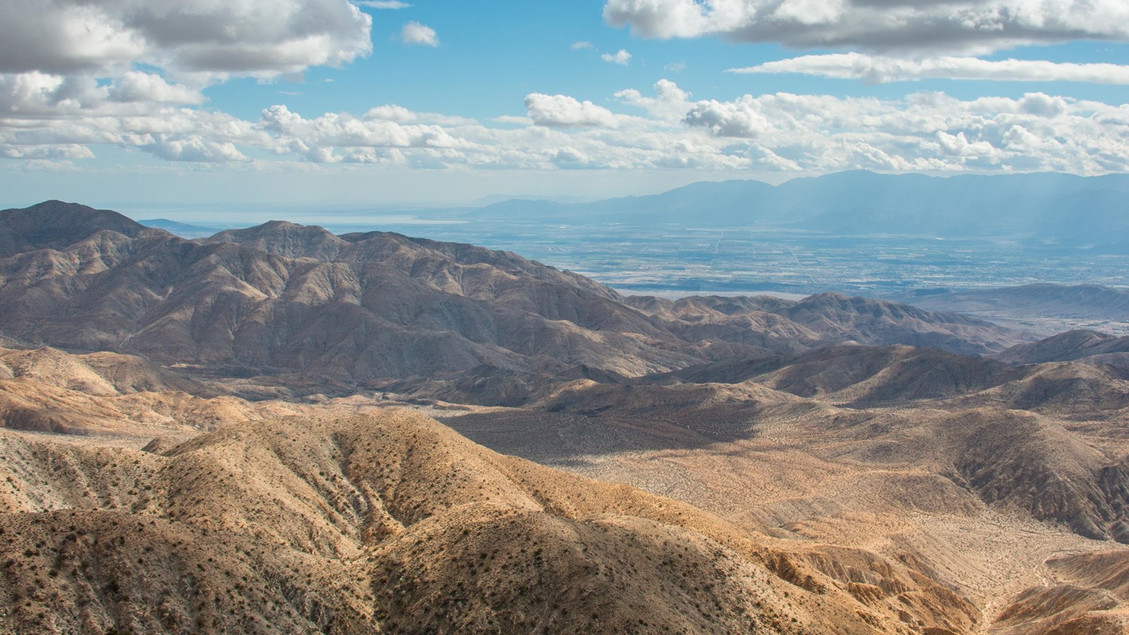 Desert ridges and distant valley views from Keys View
