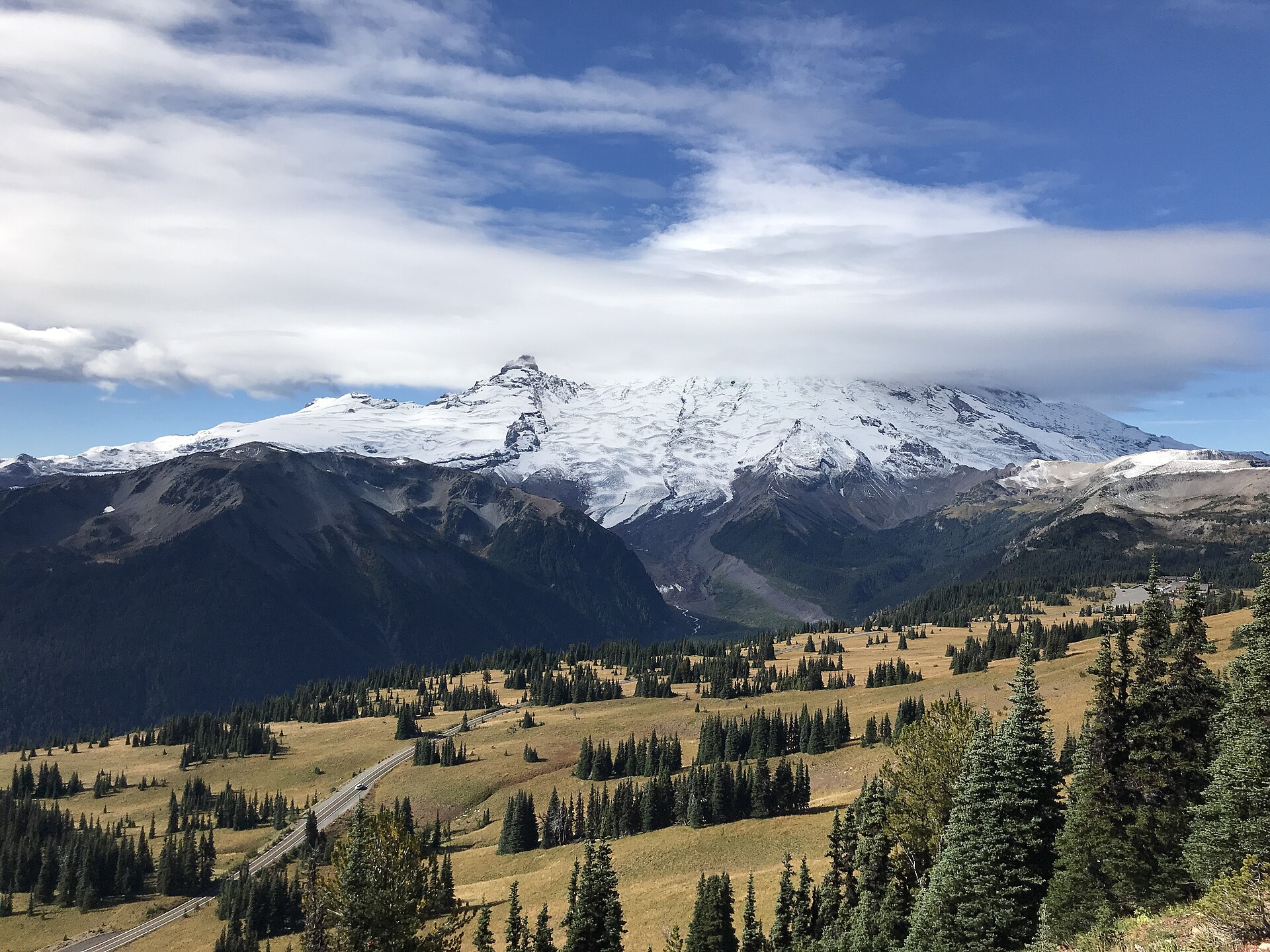 Mount Rainier from the high Sunrise area