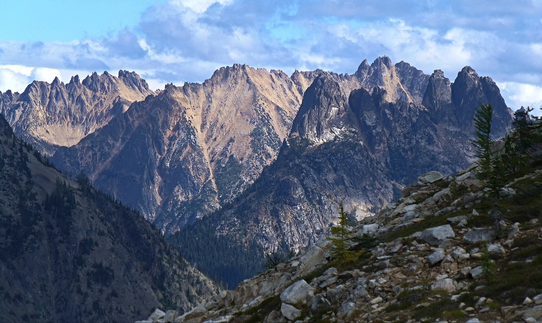 Maple Pass Loop crossing open North Cascades high country