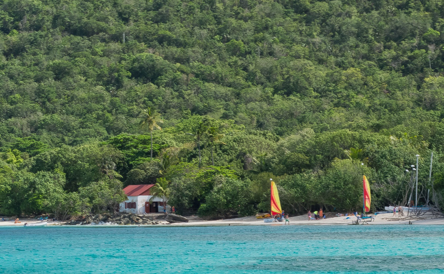 Sailing at Cinnamon Bay