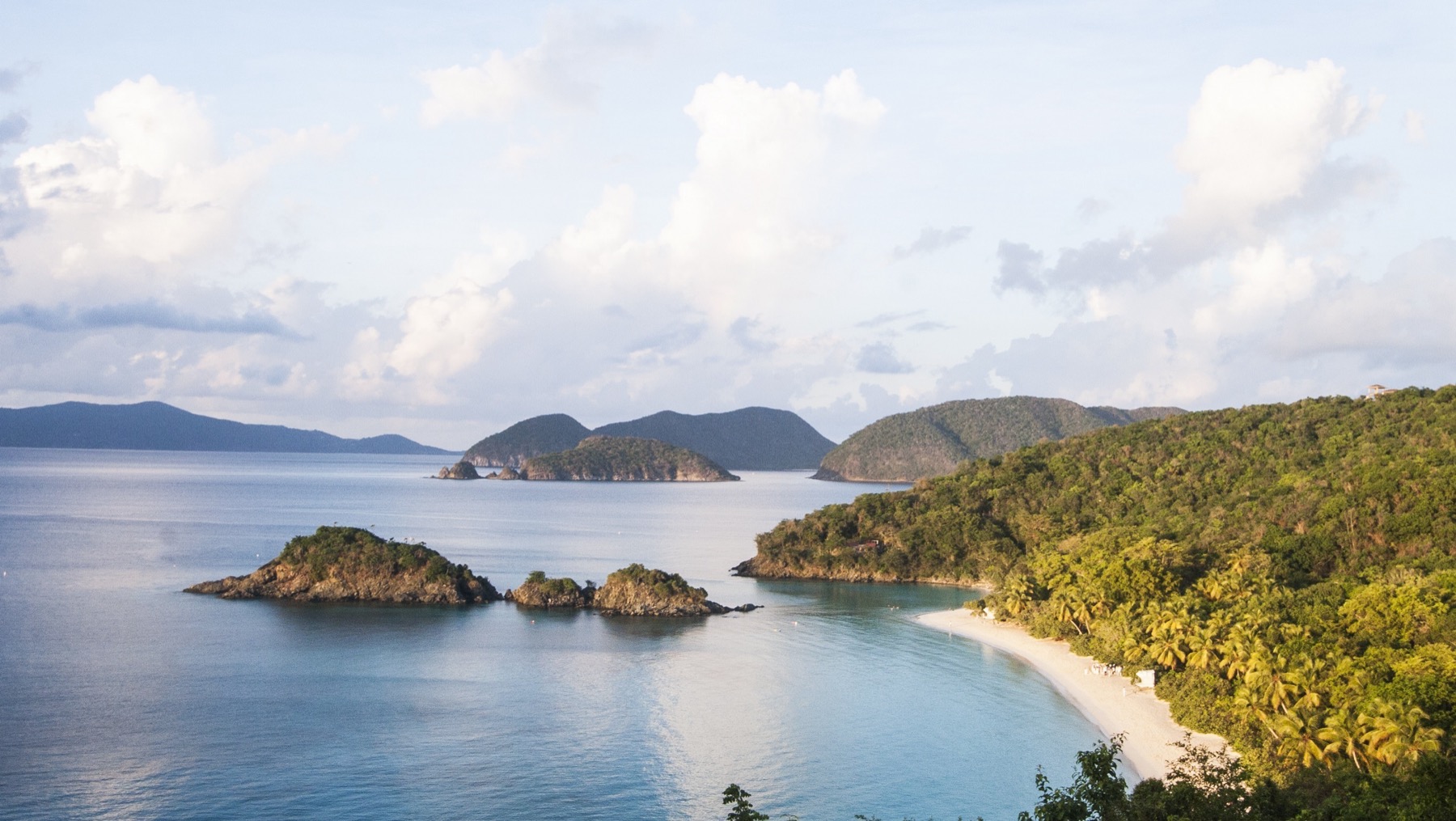 Trunk Bay viewed from an overlook on St. John