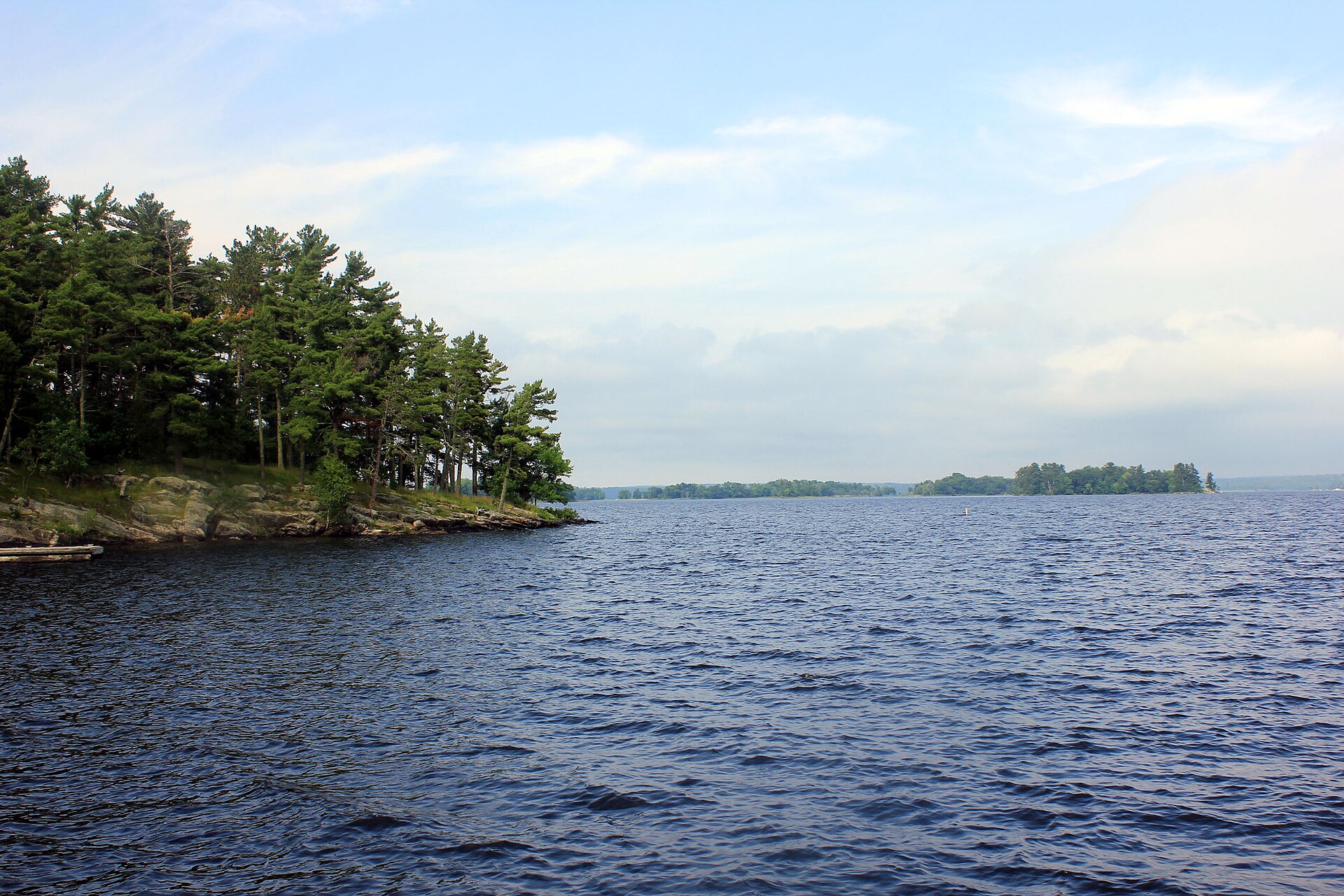 Lake Kabetogama water and forested islands in Voyageurs National Park
