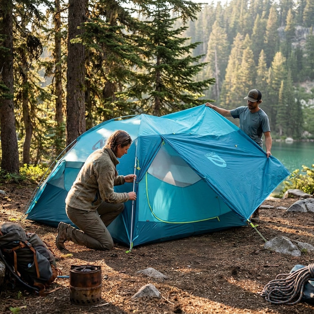 NEMO Aurora Highrise 4-Person Camping Tent