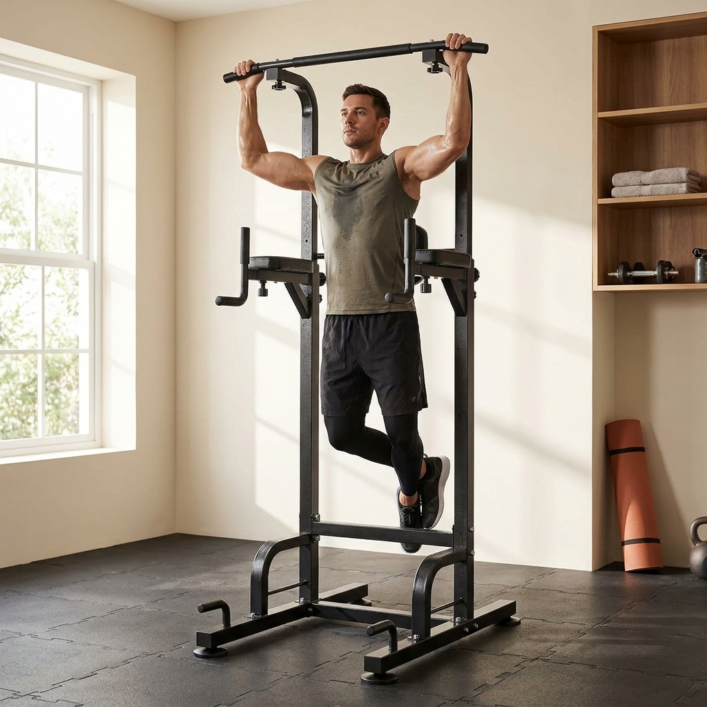 RELIFE REBUILD YOUR LIFE Power Tower Pull Up Bar Dip Station