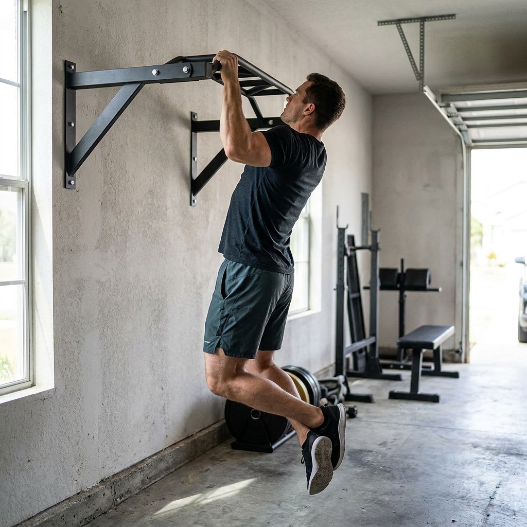 REP Fitness Heavy Duty Pull-Up Bar, Wall Mounted Multi-Grip