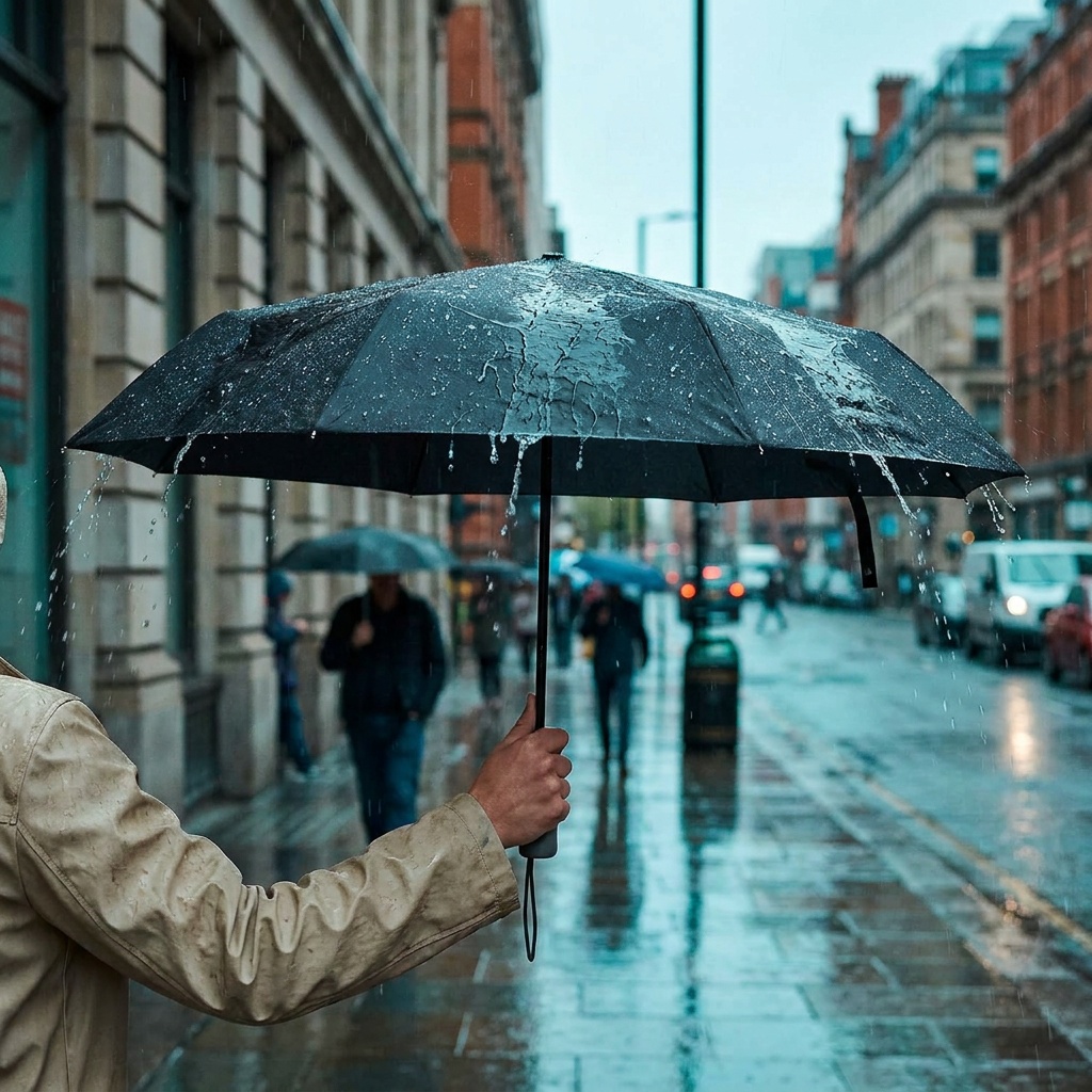 totes Auto Open/Close Windproof Ultimate Compact Umbrella