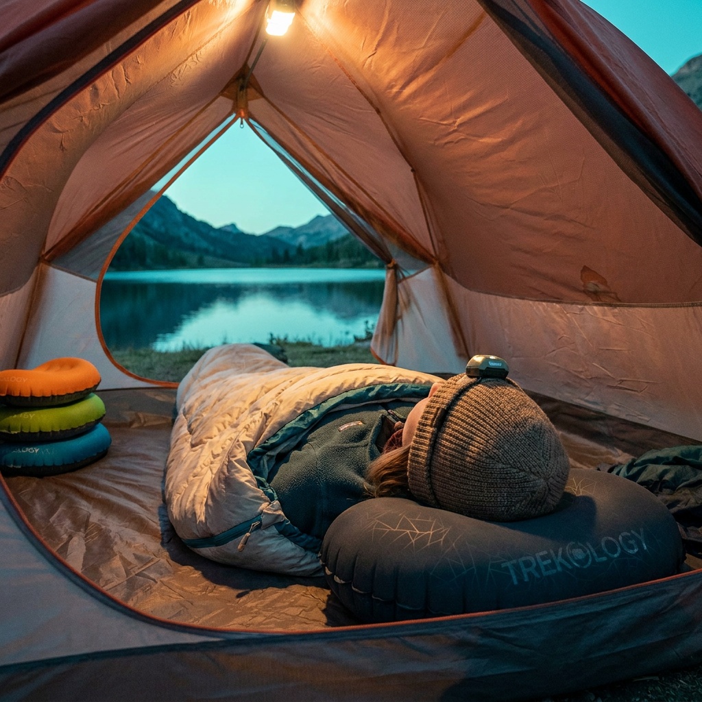 Trekology ALUFT 2.0 Ultralight Inflatable Camping Pillow