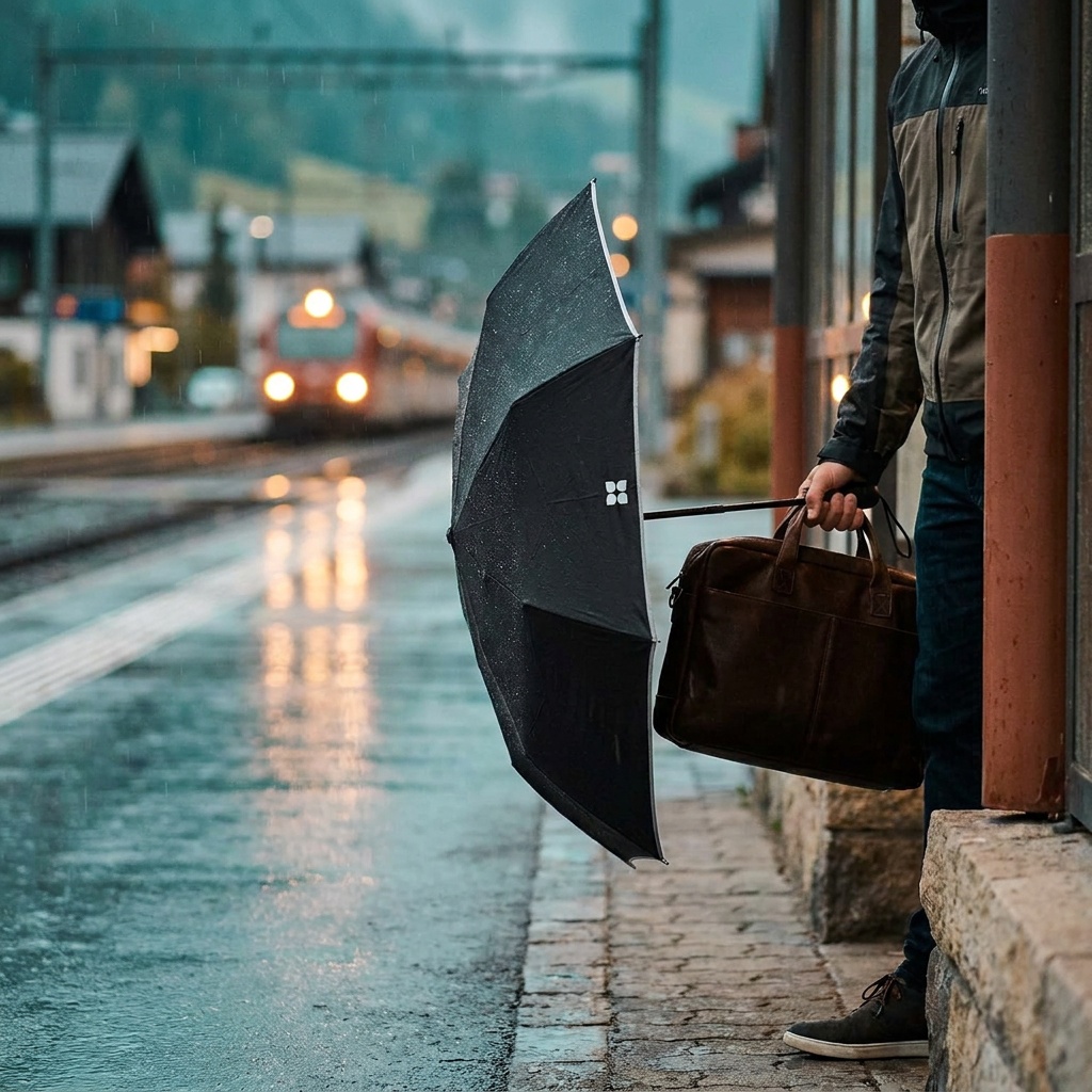 Weatherman Premium Small Compact Travel Umbrella